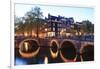 Amsterdam Canals at Dusk-Fraser Hall-Framed Photographic Print