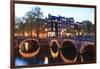 Amsterdam Canals at Dusk-Fraser Hall-Framed Photographic Print