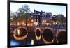 Amsterdam Canals at Dusk-Fraser Hall-Framed Photographic Print