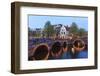 Amsterdam Canals at Dusk-Fraser Hall-Framed Photographic Print