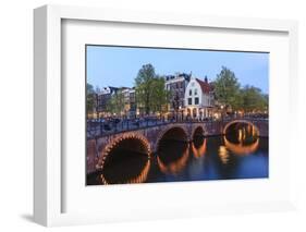 Amsterdam Canals at Dusk-Fraser Hall-Framed Photographic Print