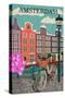 Amsterdam City Background-ivgroznii-Stretched Canvas