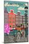 Amsterdam City Background-ivgroznii-Mounted Art Print