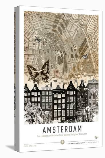 Amsterdam (City Breaks)-Simon Goggin-Stretched Canvas