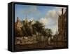 Amsterdam City View-Jan Van Der Heyden-Framed Stretched Canvas