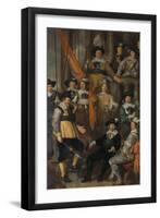 Amsterdam civic guard of District XVIII under Captain Albert Bas and Lieutenant Lucas Conijn, 1645-Govaert Flinck-Framed Giclee Print