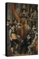 Amsterdam civic guard of District XVIII under Captain Albert Bas and Lieutenant Lucas Conijn, 1645-Govaert Flinck-Stretched Canvas