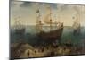 Amsterdam Four-Masted Ship De Hollandse Tuyn-Hendrik Cornelisz Vroom-Mounted Art Print