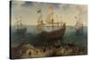 Amsterdam Four-Masted Ship De Hollandse Tuyn-Hendrik Cornelisz Vroom-Stretched Canvas