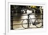 Amsterdam Gray Bicycle-Erin Berzel-Framed Photographic Print