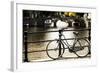 Amsterdam Gray Bicycle-Erin Berzel-Framed Photographic Print