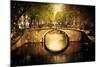 Amsterdam, Holland, Netherlands. Romantic Bridge over Canal. Old Town-Michal Bednarek-Mounted Photographic Print