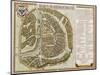 Amsterdam: Labore and Sumptibus, from 'Geographie Blaviane', 1662 (Hand Coloured Etching)-Joan Blaeu-Mounted Premium Giclee Print