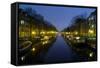 Amsterdam, New Prinsengracht, Houseboats-Torsten Elger-Framed Stretched Canvas