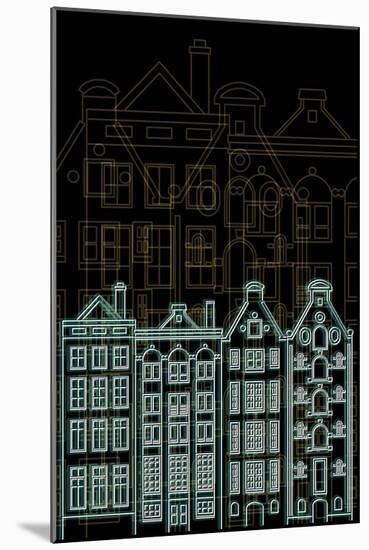 Amsterdam Night-Cristian Mielu-Mounted Art Print