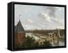 Amsterdam Outer Canal-Johannes Jelgerhuis-Framed Stretched Canvas