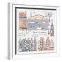 Amsterdam, Print Design-Lavandaart-Framed Art Print