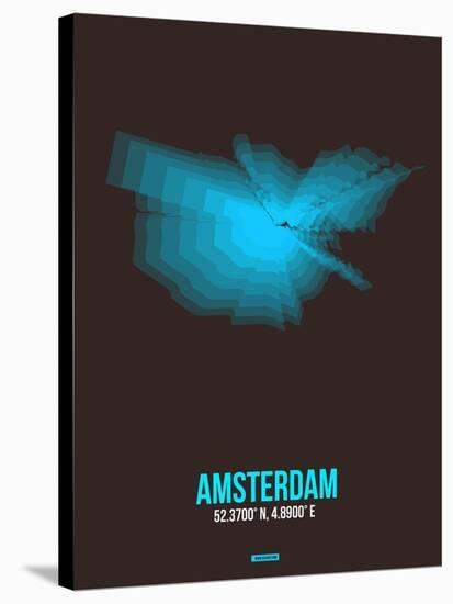 Amsterdam Radiant Map 4-NaxArt-Stretched Canvas