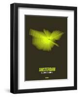 Amsterdam Radiant Map 5-NaxArt-Framed Art Print