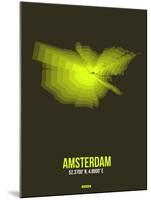 Amsterdam Radiant Map 5-NaxArt-Mounted Art Print
