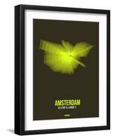 Amsterdam Radiant Map 5-NaxArt-Framed Art Print