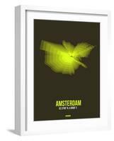 Amsterdam Radiant Map 5-NaxArt-Framed Art Print