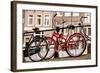 Amsterdam Red Bicycle-Erin Berzel-Framed Photographic Print