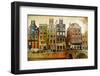 Amsterdam - Retro Styled Picture-Maugli-l-Framed Photographic Print