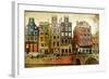 Amsterdam - Retro Styled Picture-Maugli-l-Framed Photographic Print