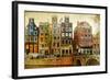 Amsterdam - Retro Styled Picture-Maugli-l-Framed Photographic Print