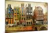 Amsterdam - Retro Styled Picture-Maugli-l-Mounted Photographic Print