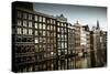 Amsterdam's Dancing Houses-Erin Berzel-Stretched Canvas