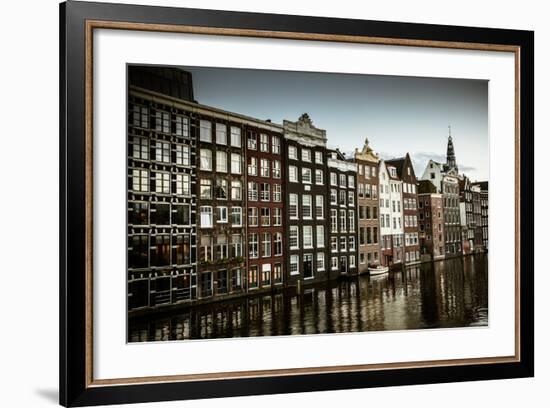 Amsterdam's Dancing Houses-Erin Berzel-Framed Photographic Print