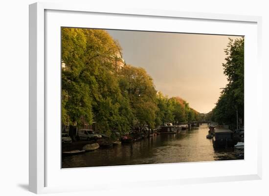 Amsterdam Singel Canal III-Erin Berzel-Framed Photographic Print