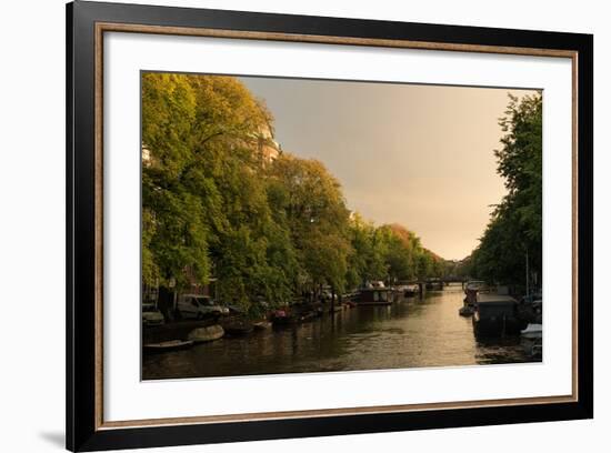 Amsterdam Singel Canal III-Erin Berzel-Framed Photographic Print