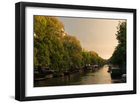 Amsterdam Singel Canal III-Erin Berzel-Framed Photographic Print