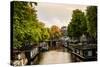 Amsterdam Singel Canal IV-Erin Berzel-Stretched Canvas