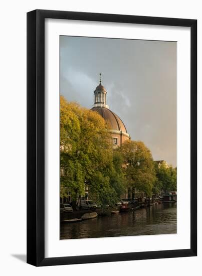 Amsterdam Singel Canal-Erin Berzel-Framed Photographic Print