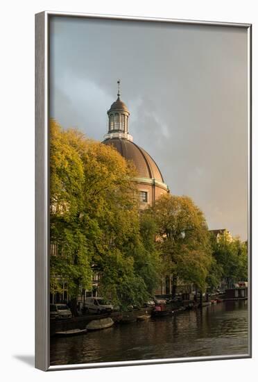 Amsterdam Singel Canal-Erin Berzel-Framed Photographic Print