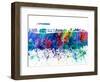 Amsterdam Skyline Impressionistic Splash-M. Bleichner-Framed Art Print