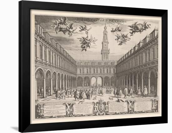 Amsterdam Stock Exchange, 1609-Dutch School-Framed Giclee Print