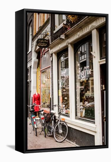 Amsterdam Storefront-Erin Berzel-Framed Stretched Canvas