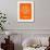 Amsterdam Street Map Orange-NaxArt-Framed Art Print displayed on a wall