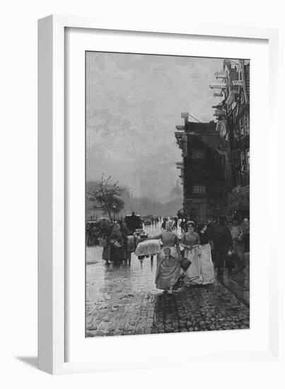 Amsterdam Street Scene-Hans Hermann-Framed Art Print