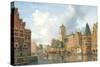 Amsterdam Street Scene-Philibert de L'Orme-Stretched Canvas