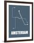 Amsterdam Subway Map I-null-Framed Art Print