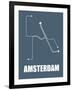 Amsterdam Subway Map I-null-Framed Art Print