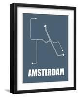 Amsterdam Subway Map I-null-Framed Art Print