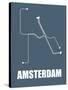 Amsterdam Subway Map I-null-Stretched Canvas