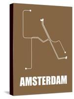 Amsterdam Subway Map II-null-Stretched Canvas